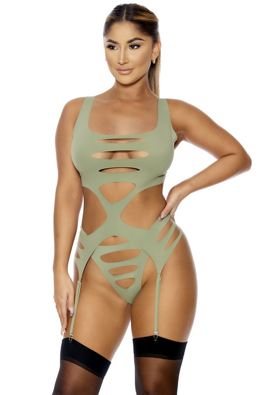 Sage Seamless Bustier Set