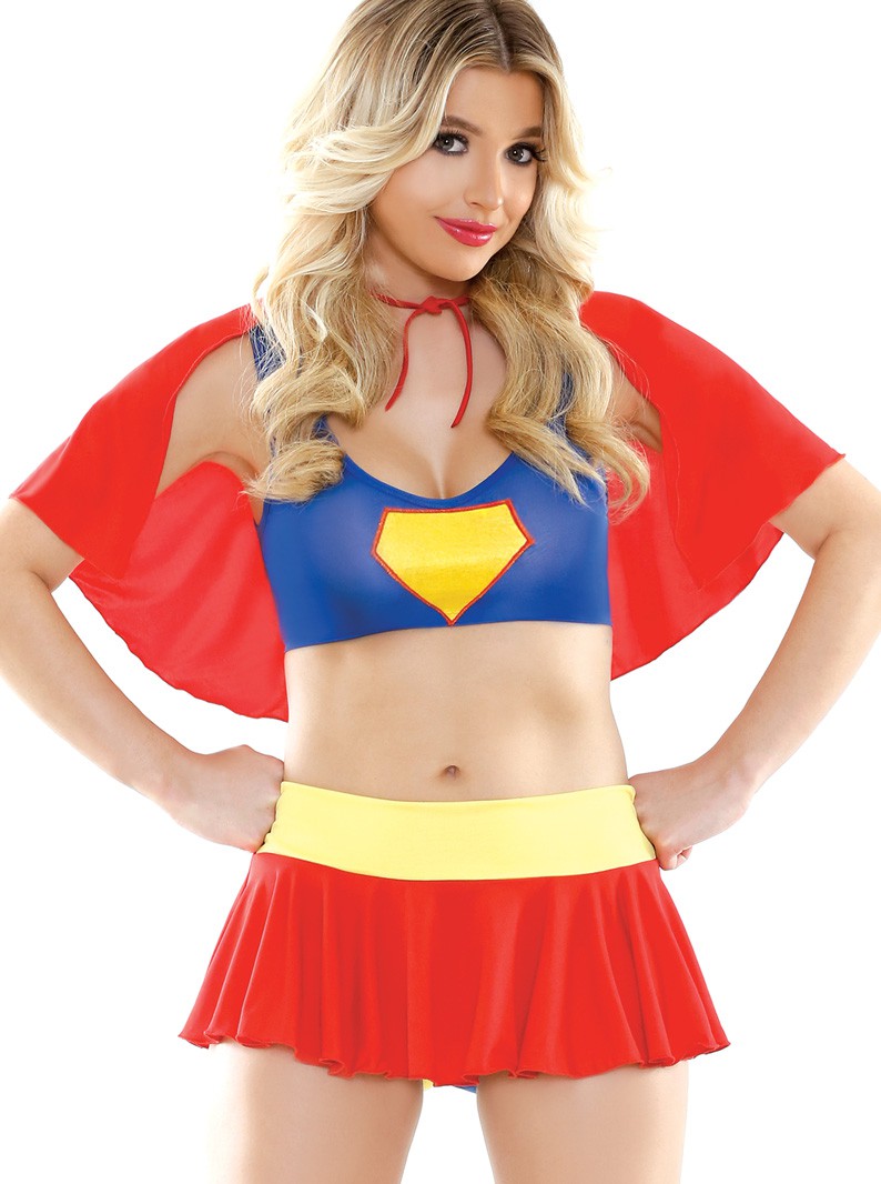 Sexy Super Girl Costume Set