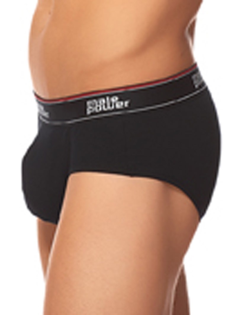 BLACK THRUSTER MEN'S BIKINI BRIEF