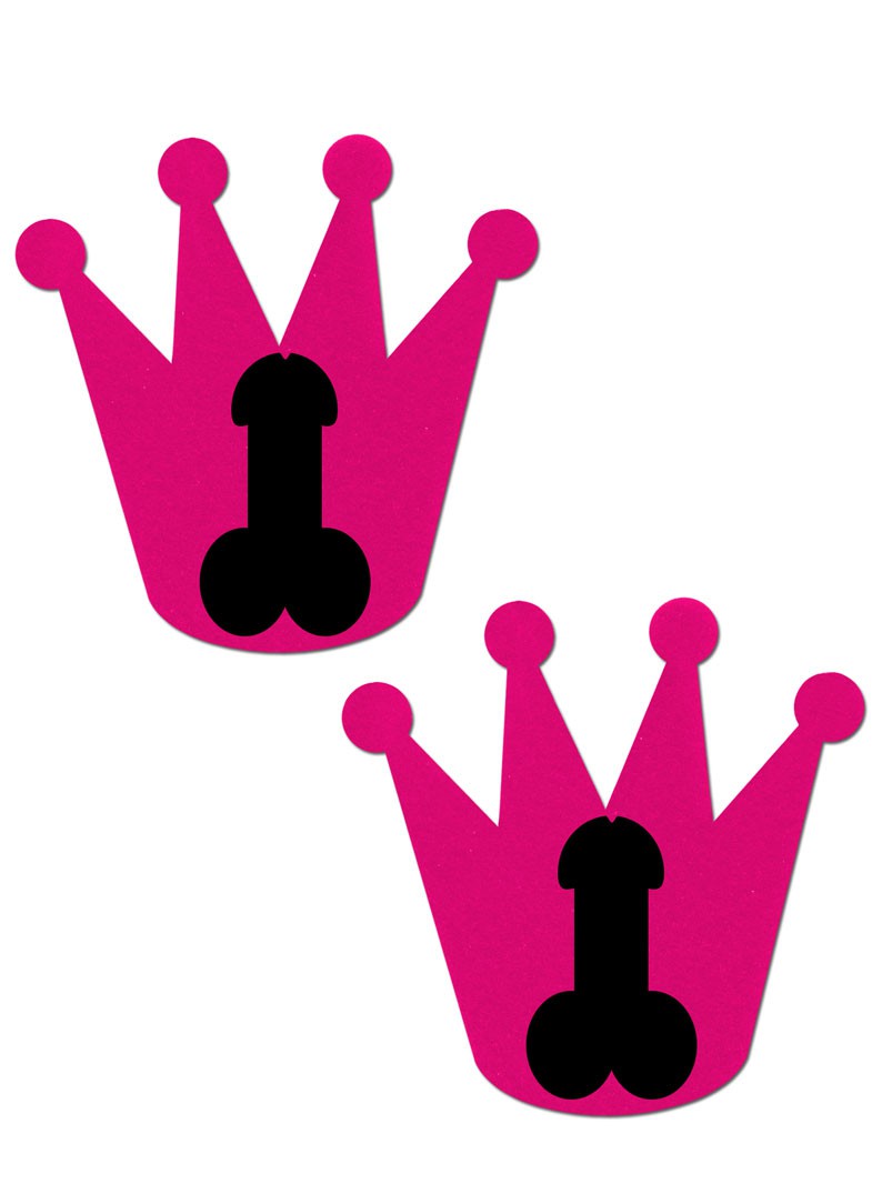 Hot Pink Crown Bachelorette Pasties