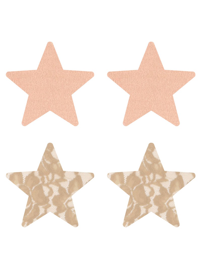 Nude Star Pasties-Two Pair Set