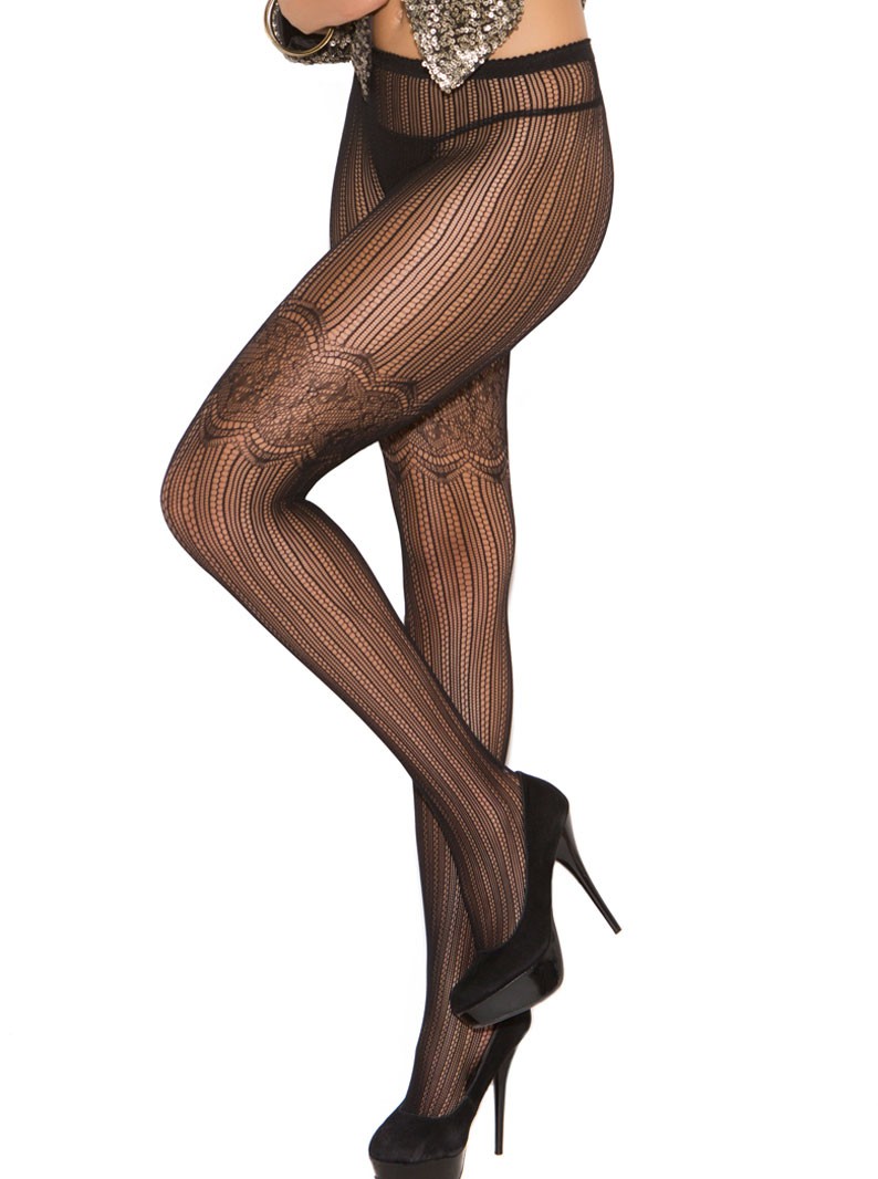 Vertical Scroll Pantyhose