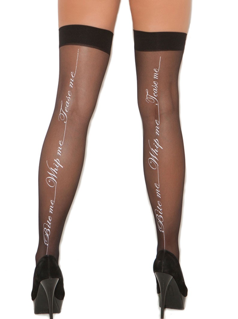 Bite Me Tease Me Sheer Thigh Highs