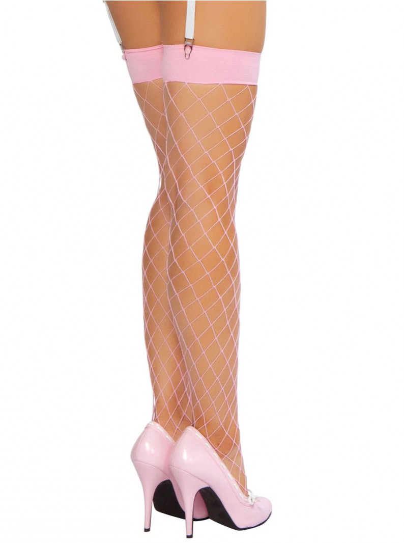 Big Diamond Fishnet Thigh Highs