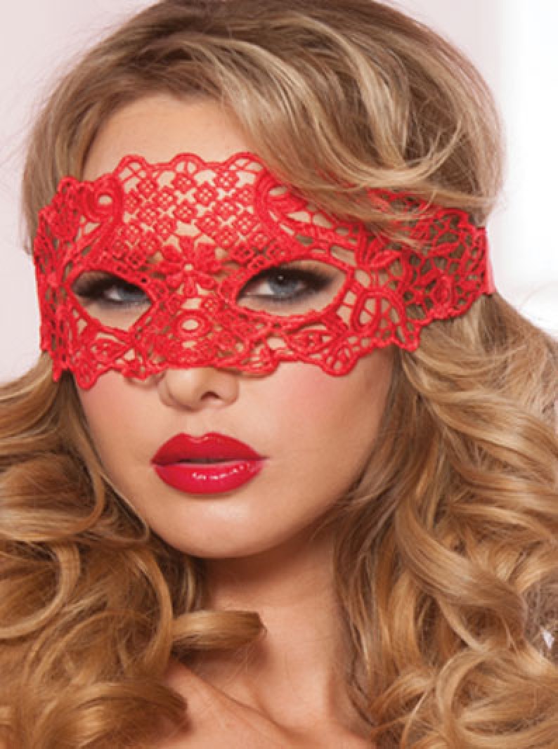 Red Lace Mask