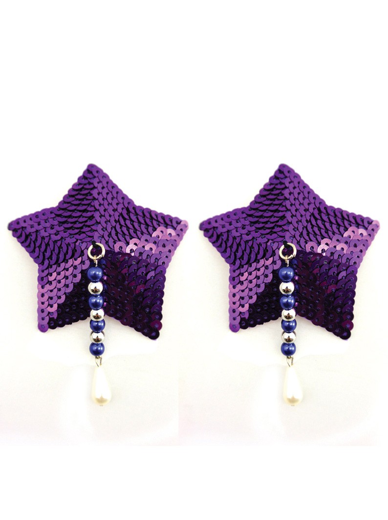 Bijoux de Nip Purple Sequin Star Pasties