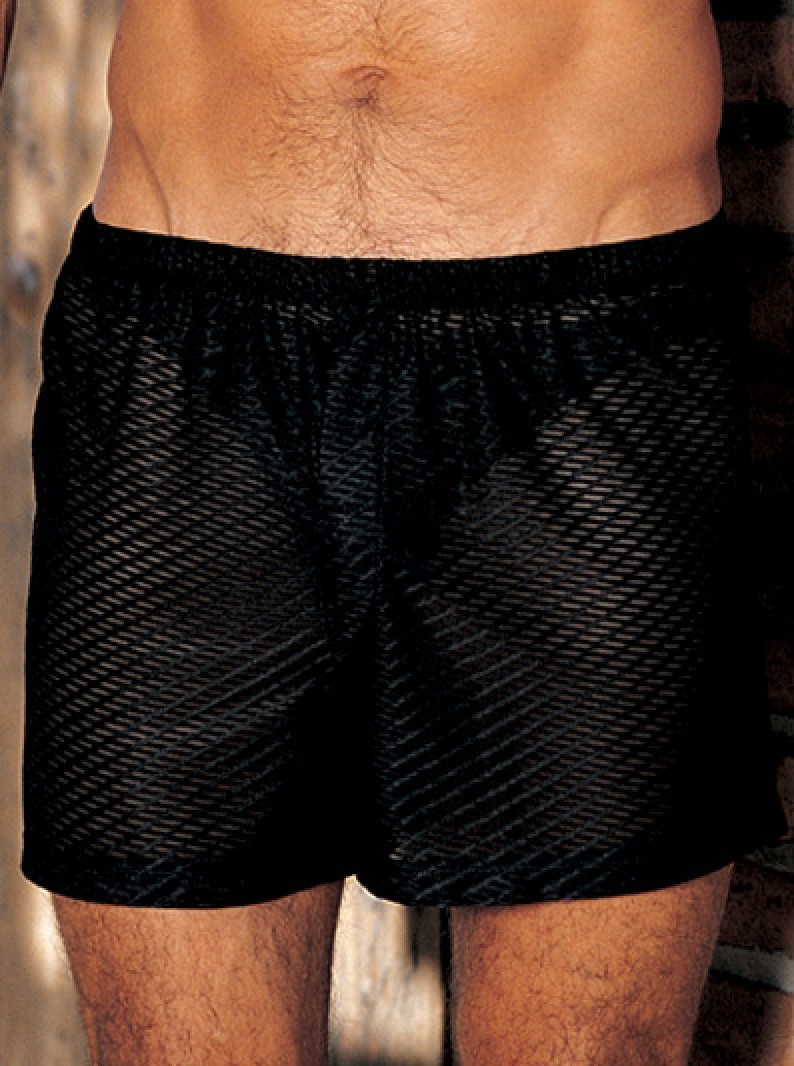 SHEER-KNIT BOXER SHORTS