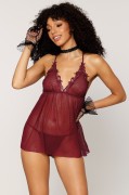 Long Reign The Queen Lingerie Babydoll & G-String