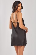 Black Lace Tibbie Lingerie Chemise & Panty