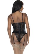 Black Ooh La Lace Bustier & Panty