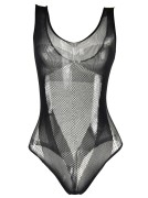 Fishnet Jacquard V-Teddy