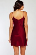 Burgundy Classic Satin Chemise