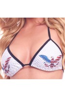 Patriotic American Eagle Triangle Top