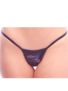 Patriotic American Gun Print Thong