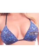 Patriotic American US Navy Bikini Top