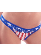 Patriotic Faded Glory Perfect Thong Bikini Bottom