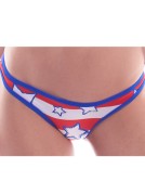 Patriotic Waves of Great Perfect Thong Bikini Bottom