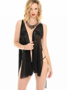 SABRINA SHEER MESH PANELS MINI DRESS