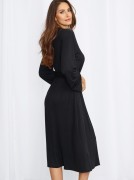 Soft Jersey Long Robe W/ Side Seam Pocket