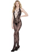 Black Halter Lace Bodystocking