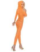 Hooded Hot Stuff Sexy Open Crotch Bodystocking