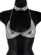 Metal Bra Top & Choker Set