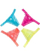 Assorted Pop-Up Thong Panty Pack