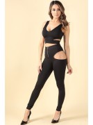 Strappy Cut-Out Top & Leggings Set