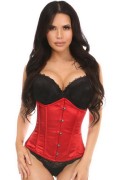 Lavish Red Satin Underbust Corset