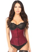 Lavish Wine Lace Underbust Corset