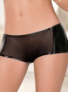 Black Vixen Mesh & Wet-Look Panty