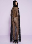 Black Fishnet Cape