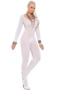 Opaque Long Sleeve Bodystocking