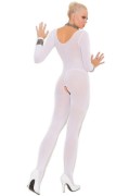 Opaque Long Sleeve Bodystocking