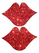 Glitter Red Lips Pasties