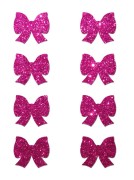 Mini Hot Pink Glitter Bows Body Pasties