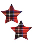 Red Plaid Stars Pasties