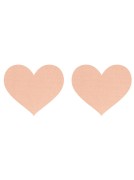 Satin Nude Heart Pasties