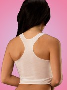 Sheer Jersey Racer Tank Top