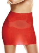 PREMIUM LATEX HIGH-WAISTED SKIRT W/ STRAPPY OPEN BUTT & X-PASTIE